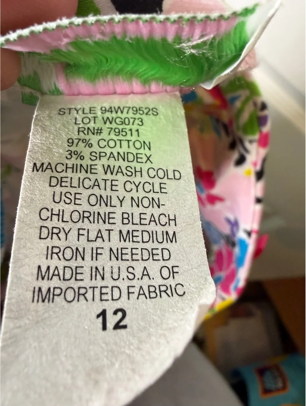 Bamboo Traders Womens Size 12 Tropical Floral Parrot Skort Pink Green